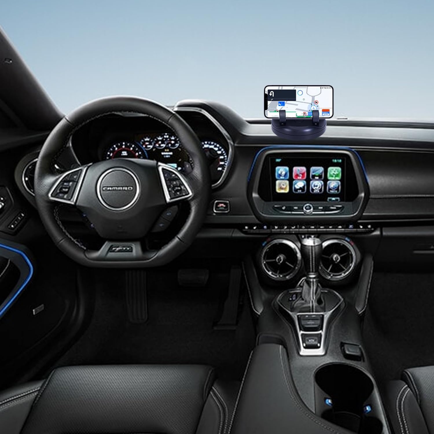 360 Control Board Cell Phone Holder, Car Phone Holder, Speaker Cell Phone Speaker Car Mount with Non Slip Base, Bracket