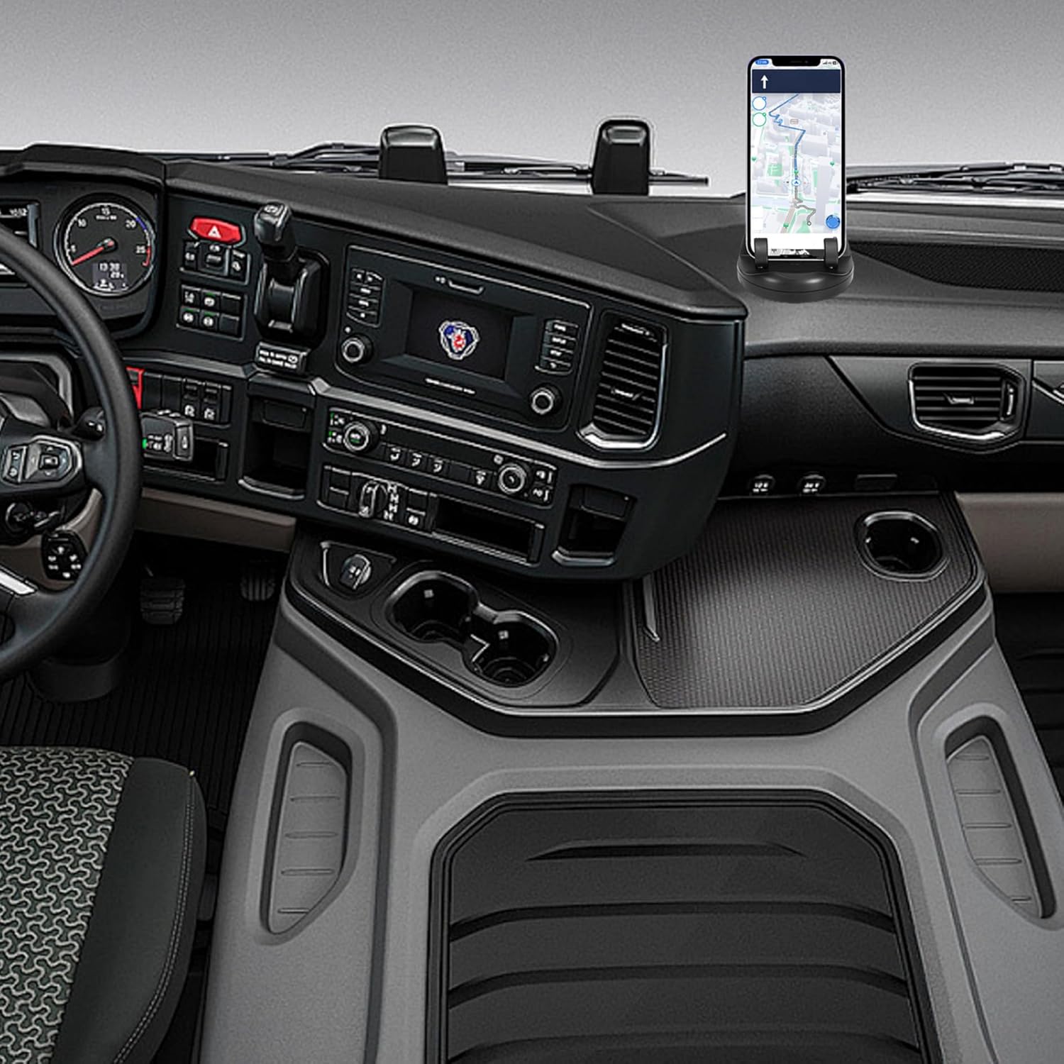 360 Control Board Cell Phone Holder, Car Phone Holder, Speaker Cell Phone Speaker Car Mount with Non Slip Base, Bracket